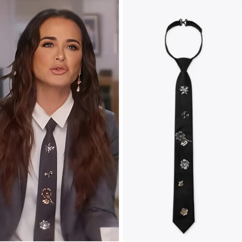 ZARA BUTTERFLY FLORAL CHARM TIE